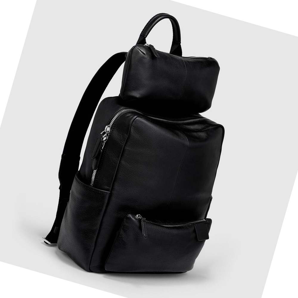 Men's Ecco Journey Pillow Backpacks Black | Canada 678AHK